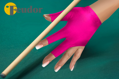 Перчатка-бильярдная Feudor Standard fuchsia S